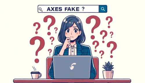 PCで「AXES　FAKE」と検索している人物