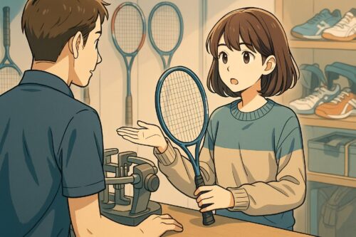 バドミントン ガット張り替え 即日可能な店舗はある？