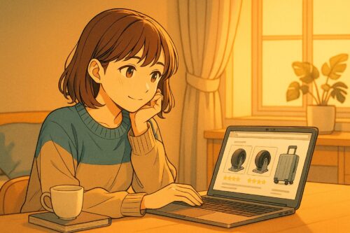 スーツケースのキャスター交換部品をオンラインショッピングサイトで購入